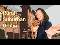 Rural, Suburban, and Urban Lesson for Kids