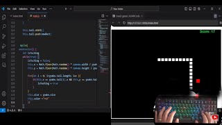 ASMR Programming - coding snake game - No Talking