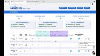 Verification Forms - Ripley ABA Fieldwork Tracker (BACB Compliant)