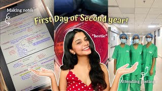 First Day of 2nd Year✨l Day in life of a medico (clinics, hospital visit) l AIIMS l MBBS I NEET