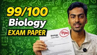 Biology Exam Paper 99/100🔥 | 12th Public Exam Scan Copy | Topper Answer Sheet