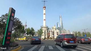 Yan'an Elevated Road｜Drive Shanghai  City 4K｜The Bund｜Zhongshan East 1st Road｜Buildings