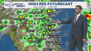 Rain and storm coverage increases for Friday and Saturday