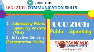 LECTURE 7B--UCU 2101: Communication Skills