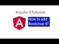 Angular 9 Tutorials: How to add bootstrap 4?