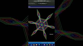 Draw this cool shape in python turtle #python #shorts