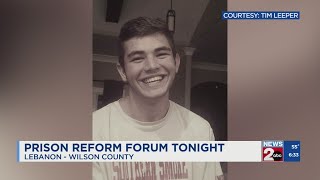 Prison reform town hall scheduled for Tuesday night