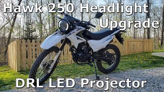 Hawk 250 7" Round LED Projector Headlight Upgrade