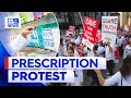 Pharmacists protest against 60-day prescriptions | 9 News Australia