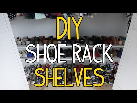 How to Build Simple DIY Shoe Rack Shelves! How to Build Simple DIY Shoe Rack Shelves!