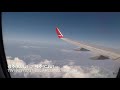 t way air tw9905 gwangju kwj jeju cju b737 800 flight video