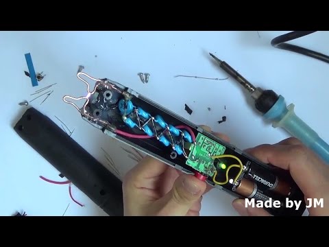 How to make a Taser from an electric fly swatter How to make a Taser from an electric fly swatter