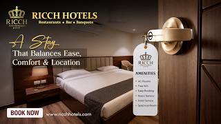 Experience luxury, comfort, and elegance at Ricch Hotels.