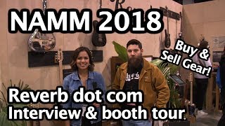 NAMM 2018 Reverb dot com interview & booth tour buy n sell new & used music gear