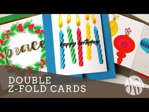 Double Z Fold Cards Youtube