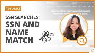 SSN Searches: SSN \u0026 Name Match | Searchbug Tutorials