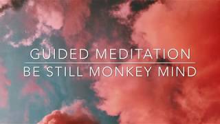 Guided Meditation - Be Still Monkey Mind (144hz THETA brainwaves, listen with headphones)