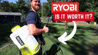 RYOBI ONE+ 18V Cordless Battery Backpack Sprayer | REVIEW \u0026 Is It Worth It?