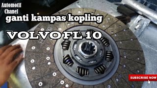 Mengganti clas plate (kampas kopling)VOLVO FL10 #automotif chanel