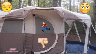 Coleman Weathermaster 6 Tent Review | Camping \u0026 Hiking In Pisgah Asheville | MamaDee Family Vlogs