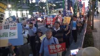 「共謀罪法案は廃案　戦争法廃止　5・19京都デモ」（17年5月19日）