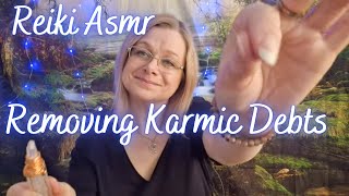 Reiki to remove karmic debt. ASMR selenite crystal healing