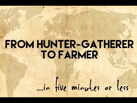 How did the early hunters and gatherers change the planet?