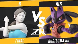 るりスマ#55 Final R(Wii Fit トレーナー、リヒター、スティーブ) vs えあー(ルカリオ、パルテナ、ガノンドロフ) #スマブラSP #るりスマ