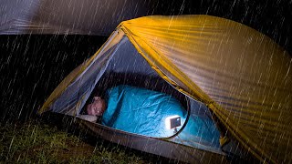 Best Compilation of 6 Days Solo Camping in Heavy Rain and Thunderstorm!