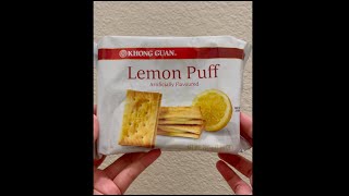 Khong Guan Lemon Puff Biscuits.