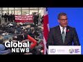 Halloween-themed climate protest held as COP26 president says climate lights 