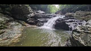 c) Exploring the creek, Juamgyegok valley in Yeongnam Alps on Aug.20, 2024