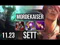 MORDE vs SETT (TOP) | 9/1/6, 6 solo kills, Godlike | BR Diamond | 11.23