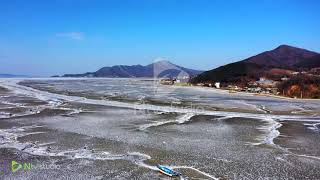 [P0700] 인천 강화 동검도 근교 갯벌 겨울바다 / 4K고화질 자연영상 풍경영상 / 드론영상 항공촬영 / 하이퍼랩스 / 영상촬영 드론촬영 / 영상소스판매 - 엔티비스튜디오