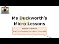 Micro lesson: how to analyse language in a quotation