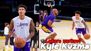 Lakers Kyle Kuzma 1 on 1 workout and Scrimmages