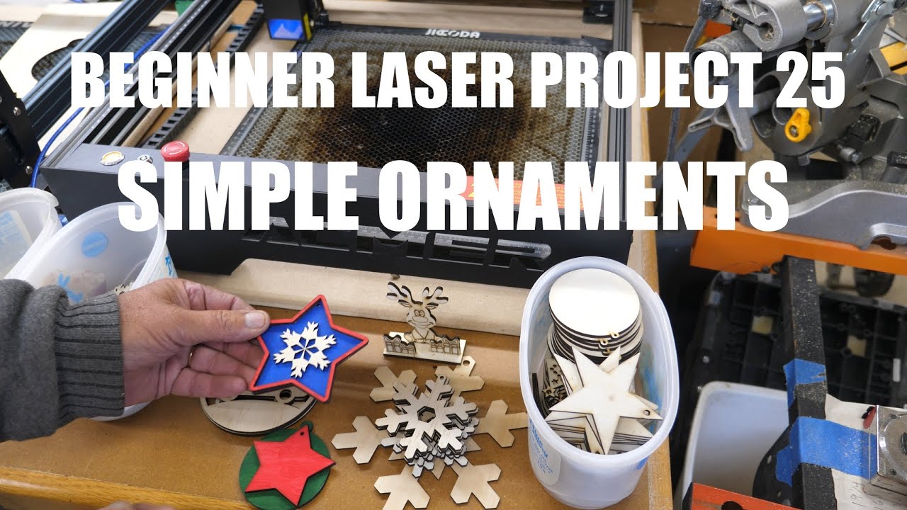 Beginner Laser Project 25 Simple Ornaments Youtube
