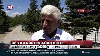 38 YILDA 30 BİN AĞAÇ DİKTİ