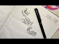 Jai Shri Ram in calligraphy writing | How to write in calligraphy | Beautiful calligraphy with pen