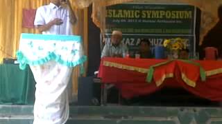 Ustads PAGAPAK Muhalidin Musa MUHADARAH ISLAMIAH sa Markadz Huzaim Topic QUR'AN