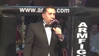 ArmFC 12 MMA referee GARIK Tovmasyan  MEHDI HOSAYNI vs VLADIMIR SIMONYAN HD