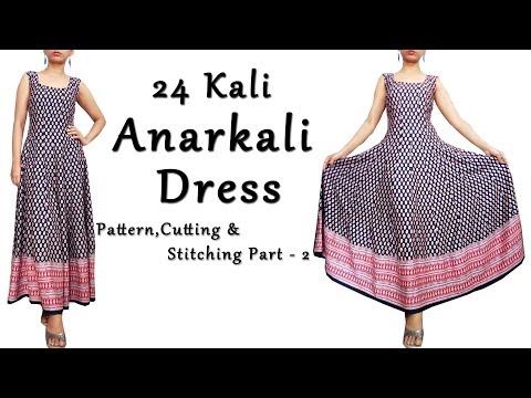 DIY Anarkali Dress with Border | Anarkali Pattern,Cutting & Sewing Part 2 DIY Anarkali Dress with Border | Anarkali Pattern,Cutting & Sewing Part 2