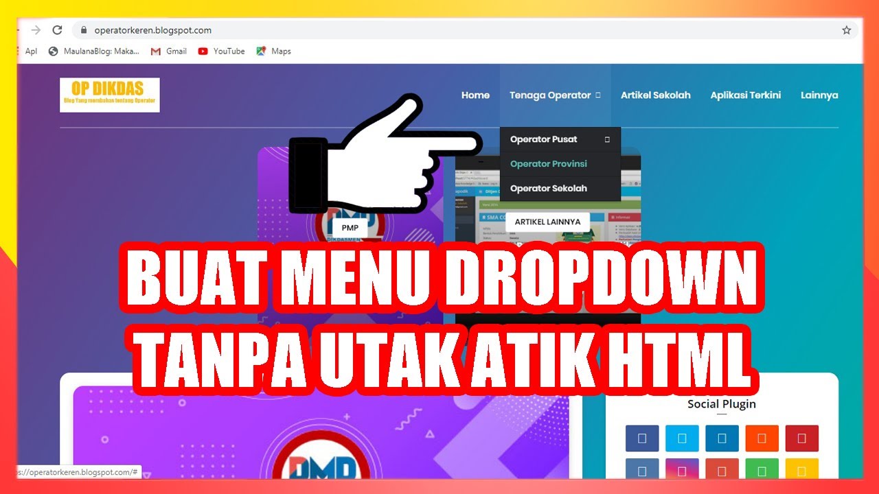 Cara Membuat Menu Dropdown Di Blogger Mudah Terbaru 2020 - YouTube