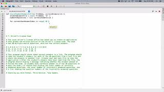 7.7. (Part 1) Driver's License Exam - Python