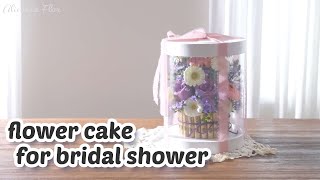 플라워 케이크 / 용돈케이크 / Flower Cake for Bridal Shower