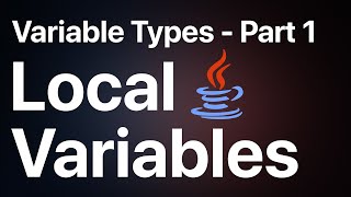 Local Variables - JAVA Programming in Sinhala | RAVB