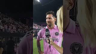 Leo Messi on his first goal for Inter Miami 🎤