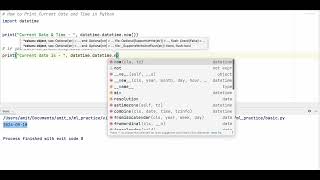 How to Print Current Date and Time in Python ?