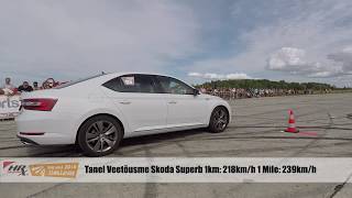 Tanel Veetõusme Skoda Superb 1km: 218km/h 1 Mile: 239km/h