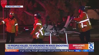 Mass shooter kills 10, wounds 10 more near Lunar New Year fest in Monterey Park